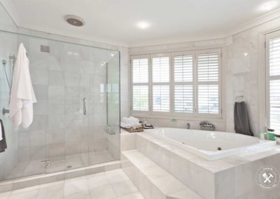 beautiful modern bathroom in Melbourne Florida mansion