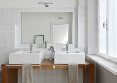 Interiors of a modern bathroom in vero beach florida usa